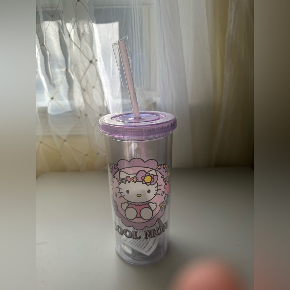 Sanrio Hello Kitty acrylic travel cup NEW - Picture 3 of 6